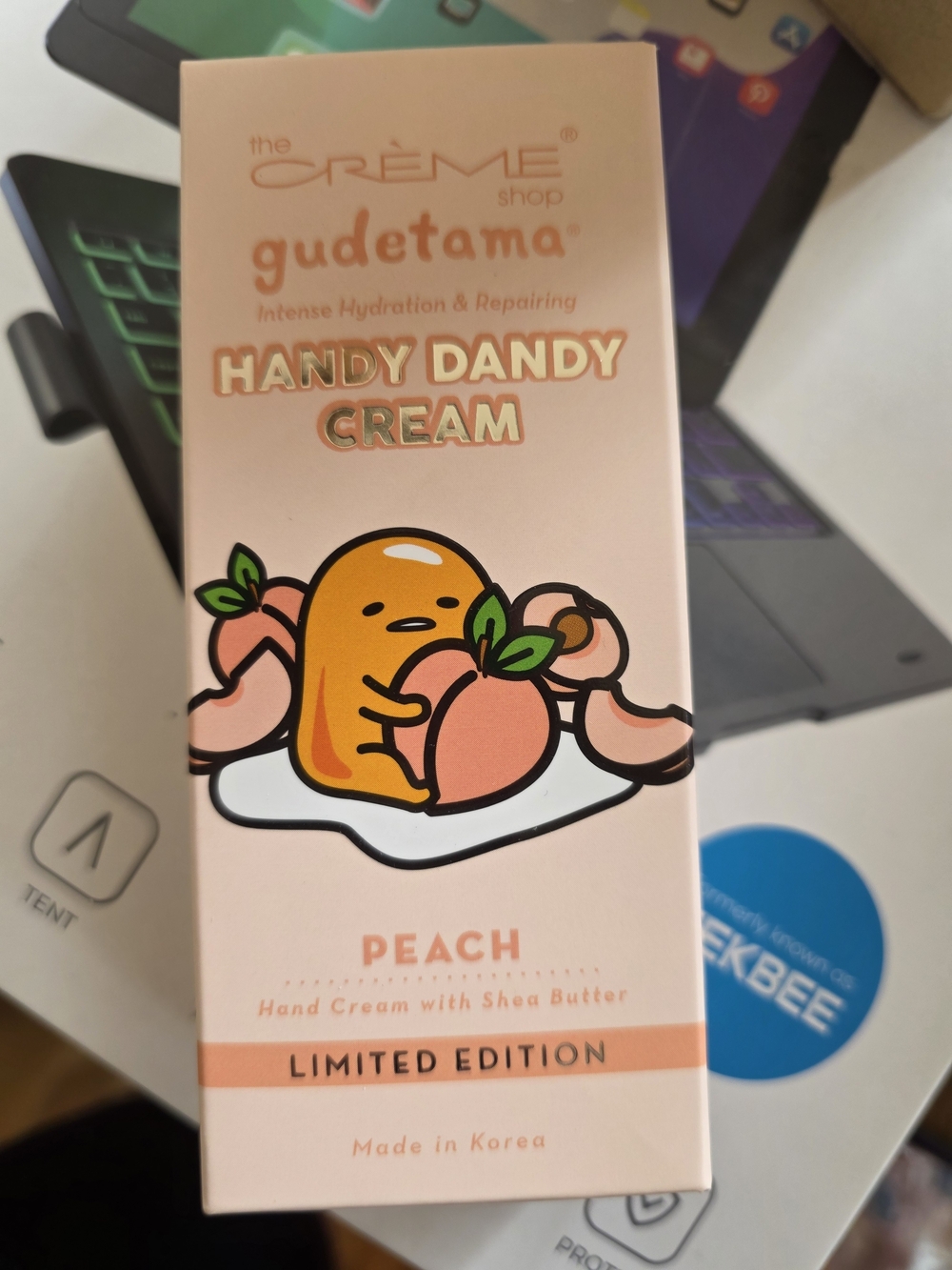 The Crème Shop Gudetama Peach Hand Cream - Peach